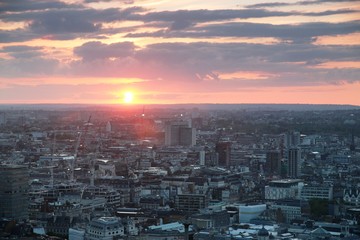 Londyn zachód słońca
