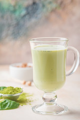 Green tea matcha latte