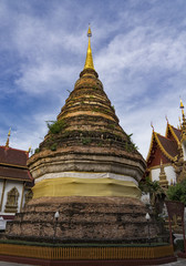 Fototapeta premium Stupa at a Buddhist temple Chiang Mai Thailand
