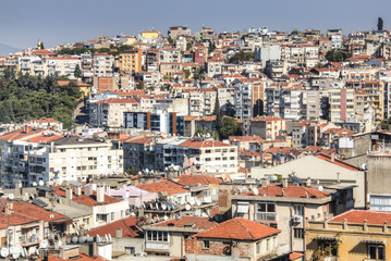 Fototapeta na wymiar View over Izmir in Turkey.