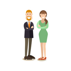 Business people concept vector illustration in flat style