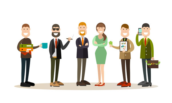 Business people concept vector illustration in flat style
