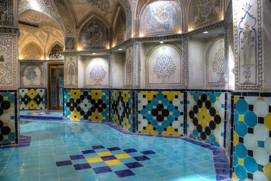 The Sultan Amir Ahmad Bathhouse In Kashan, Iran.