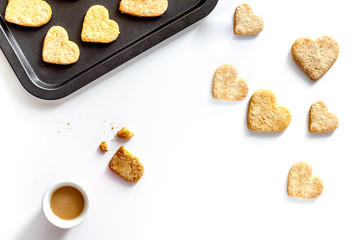 cookies for Valentine Day heartshaped on white background top vi
