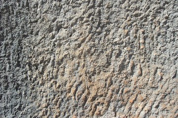 Surface of a limestone treated by Genoese people for use in construction.