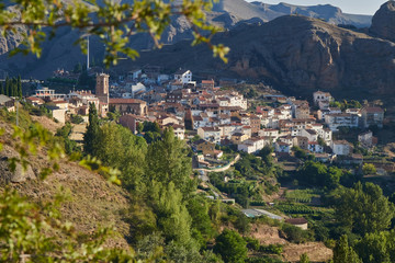 Fototapeta na wymiar Viguera village located in La Rioja province, Spain.