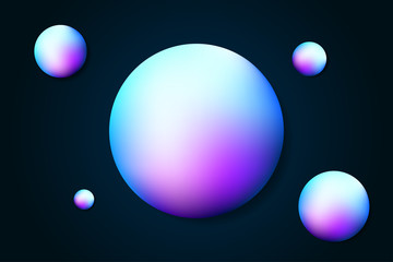 Abstract Creative concept vector multicolored ball background. art illustration template design.