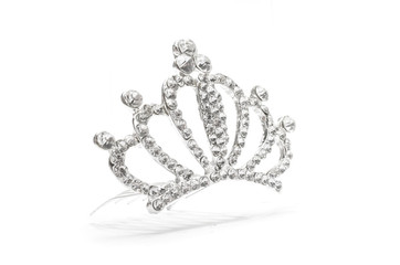 tiara with diamonds on a white background © vitaly tiagunov