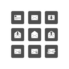 Mail icon.  Illustration