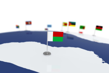 Madagascar flag