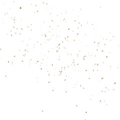 Golden confetti out of focus isolated on white background. EPS 10 vector