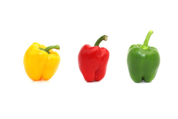 paprika on isolated white background