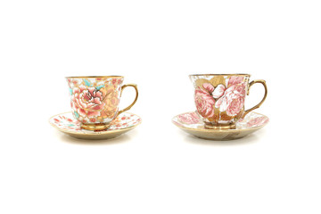 Coffee cup floral patterns