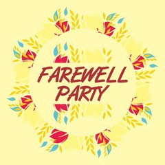 Farewell party illustration vector art