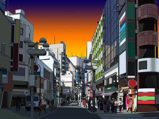 Fototapeta premium 渋谷センター街