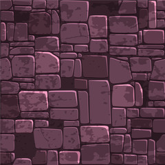 Obraz premium view from above Seamless background texture color stone wall. Vector illustration For Ui Game elementt