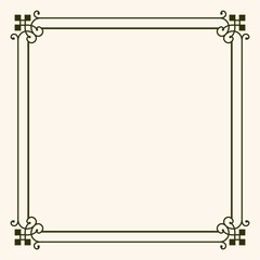 Frame with decorative corners