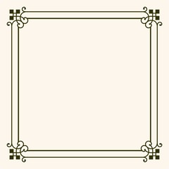 Frame with decorative corners