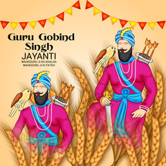 Obraz premium Guru Gobind Singh Jayanti.