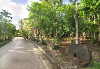 Rai, or stone money on the island of Yap, Micronesia   © robnaw