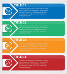 Infographic elements. Template for text. Color frames for text.