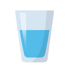 Glas Wasser Flat Design Icon - 185815819