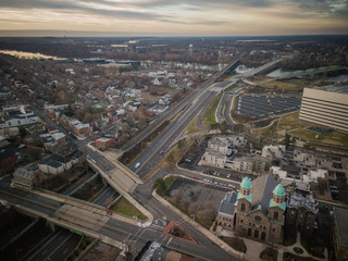 Naklejka na ściany i meble Aerial of Trenton New Jersey