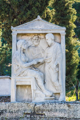 Obraz premium Tombs in Kerameikos, the cemetery of ancient Athens in Greece