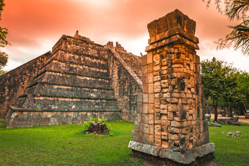 Yucatan, Mexique, Chichen Itzá : ancienne cité maya - la plus merveilleuse