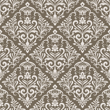 Seamless vintage floral wallpaper pattern