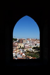 widok na Lizbonę z zamku