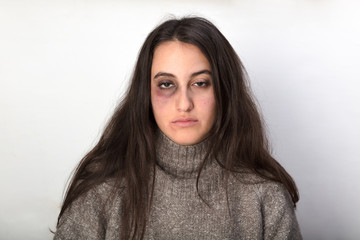 Abused woman the victim of domestic violence