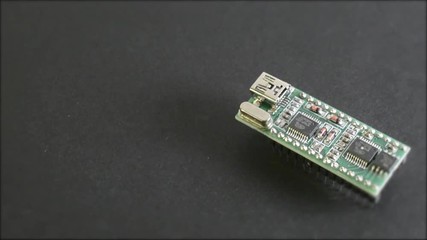 Arduino voice module WT588D-U-32m isolated on black background