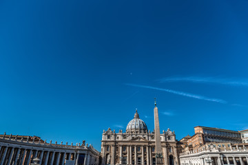 Blue sky over Saint Peter's square