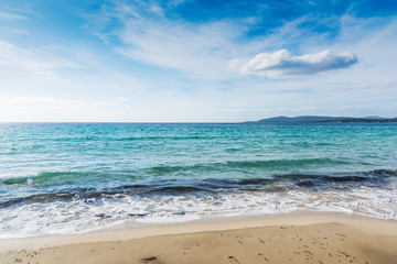 Turquoise sea in Alghero