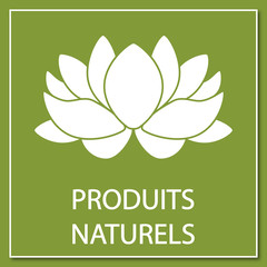 Logo produits naturels.