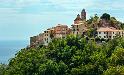Fototapeta na wymiar Belmonte Calabro town, Calabria, Italy