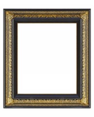Fototapeta premium Golden frame for paintings, mirrors or photos