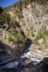 in the clemgia canyon, Engadine, Switzerland