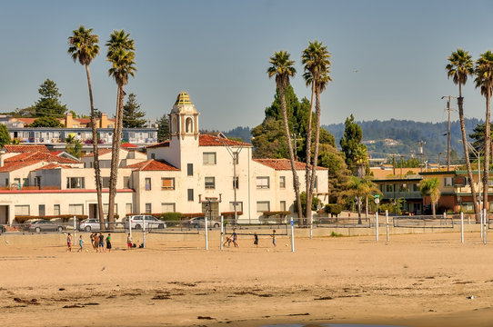 The Beach At Santa Cruz, California.