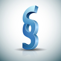 Naklejka premium Section sign illustration