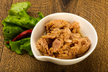 Canned tuna fish