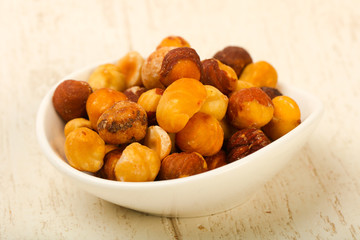 Hazelnut heap