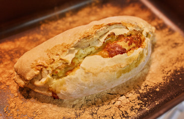 buns with cheese baked