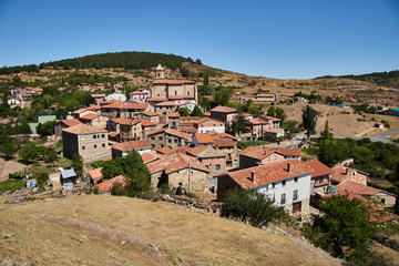 Fototapeta na wymiar Muro en Cameros village in La Rioja province, Spain