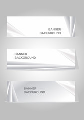 Fototapeta premium set of three modern business vector banner designs