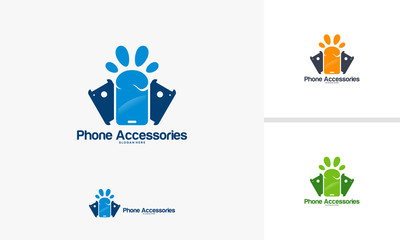 Modern Phone accessories logo designs, Phone Case logo template