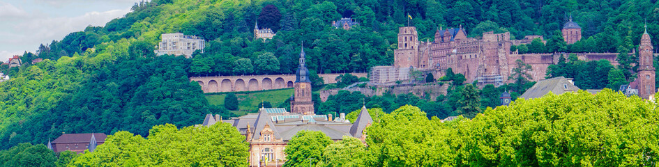 Naklejka premium Panorama Heidelberger Schlossruine