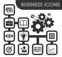Business icons set