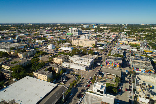 Aerial image Wynwood Miami FL